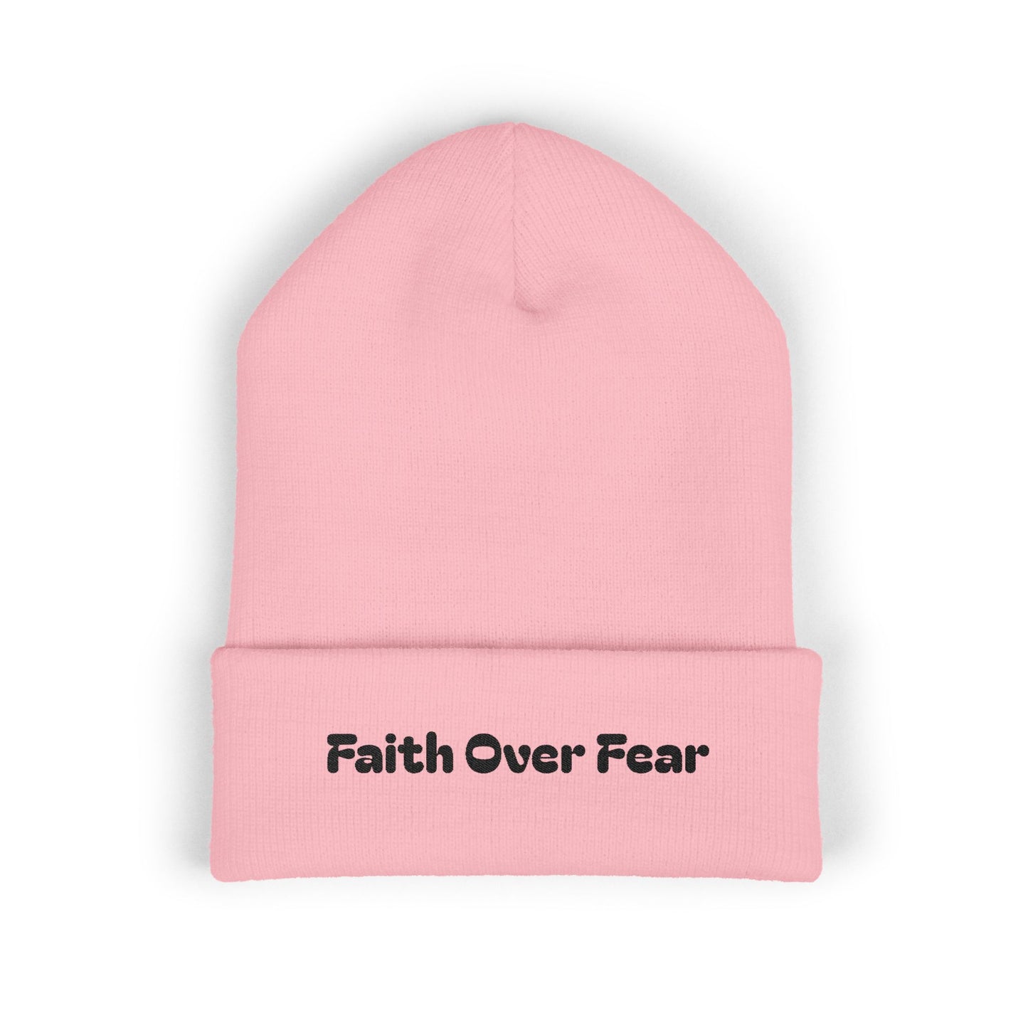 Faith Over Fear Embroidered Beanie